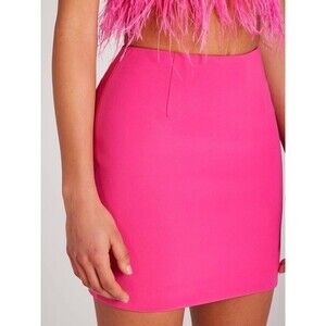 Nadine Merabi Faye Hot Pink Mini Skirt Size SMALL US 6  UK 10